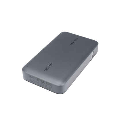 Power Bank de 20000mAh | 3 Salidas 100W Max. | USB-A + 2 USB-C | PD 3.0 | QC3.0 | FCP | SCP | Pantalla Inteligente | Carcasa Ignifuga | Color Gris | Incluye Cable USB de 50cm | Carga tu Laptop de Manera Segura. - Image 2