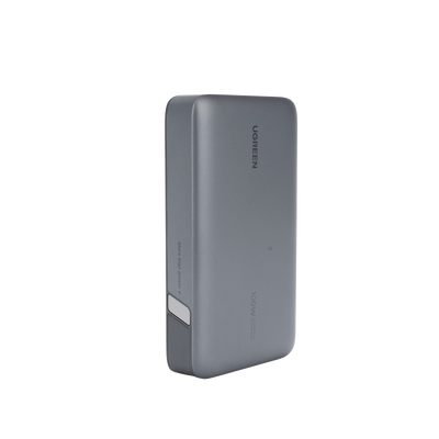 Power Bank de 20000mAh | 3 Salidas 100W Max. | USB-A + 2 USB-C | PD 3.0 | QC3.0 | FCP | SCP | Pantalla Inteligente | Carcasa Ignifuga | Color Gris | Incluye Cable USB de 50cm | Carga tu Laptop de Manera Segura. - Image 5