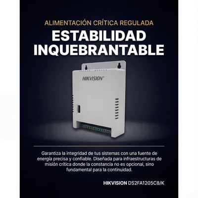 Fuente de Poder Regulada 12 Vcc / 13.5 Vcc / 15 Vcc para 8 Cámaras / 8 Amperes (1 Amp por Salida) / Voltaje de Entrada 90 - 130 VCA / Filtro de Ruido para Cámaras 4K / Modo para Largas Distancias - Image 2