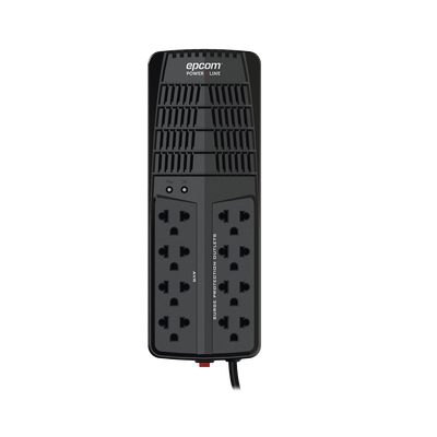 Regulador de Voltaje 1000 VA-500 W / 4 Contactos con AVR / 4 Contactos con Supresor de Picos / Protección RJ11 - Image 3