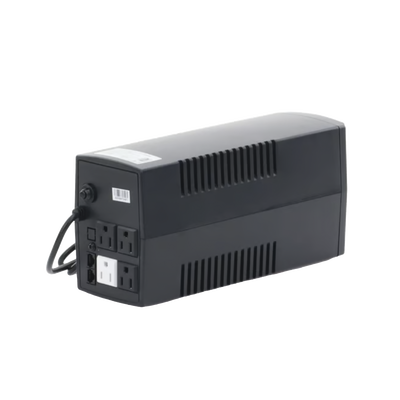 UPS de 600VA/360W / Topología Línea Interactiva / Entrada y Salida 120 Vca / Clavija NEMA 5-15P / 4 Tomas NEMA 5-15R/ Sin Protector RJ11 ni RJ45 - Image 3